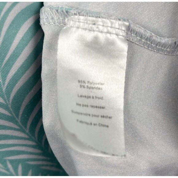 Green side Golf Polo Green AOP men’s Large  classic fit golf Short Sleeve Palm - Picture 5 of 9